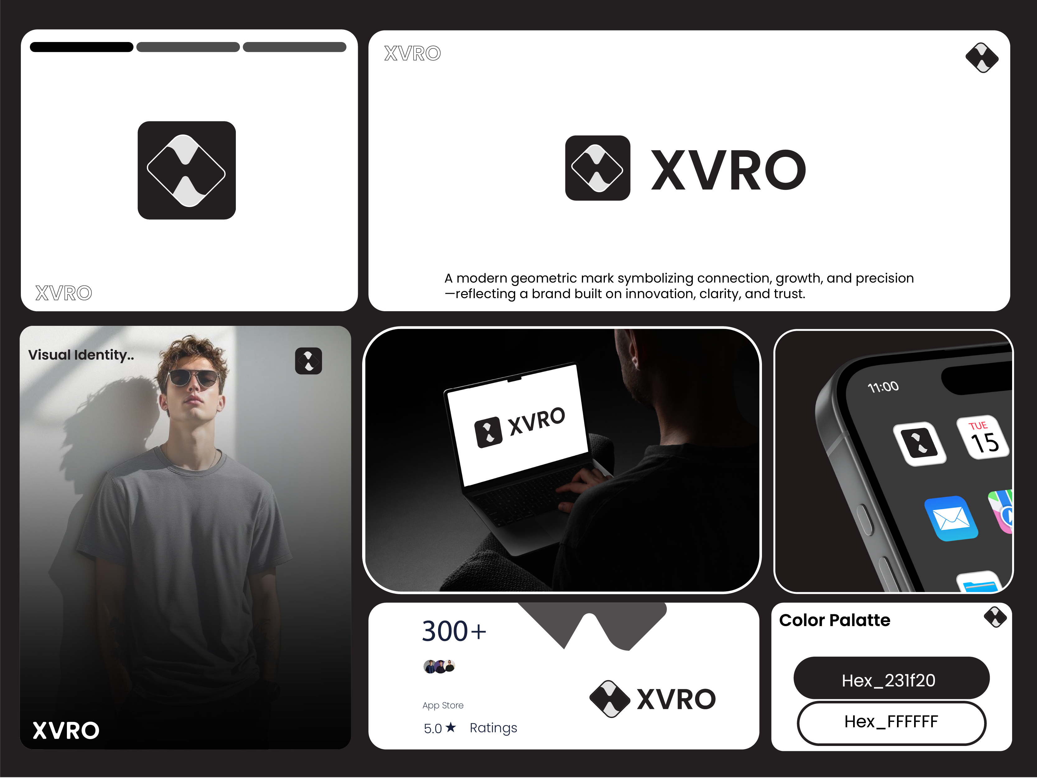 XVRO — Bold Modern Logo for Digital Brand.