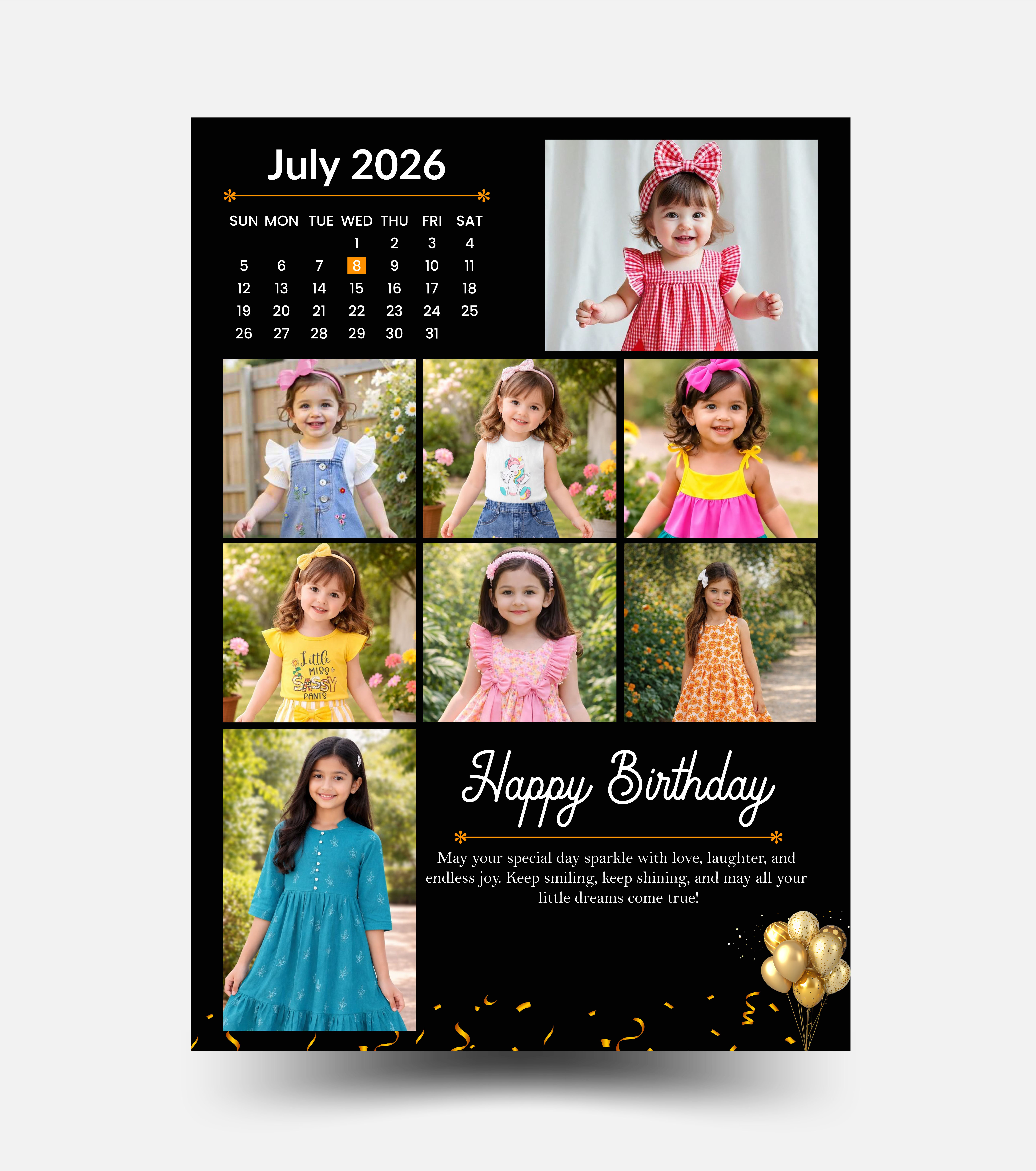 Custom Birthday Frame
