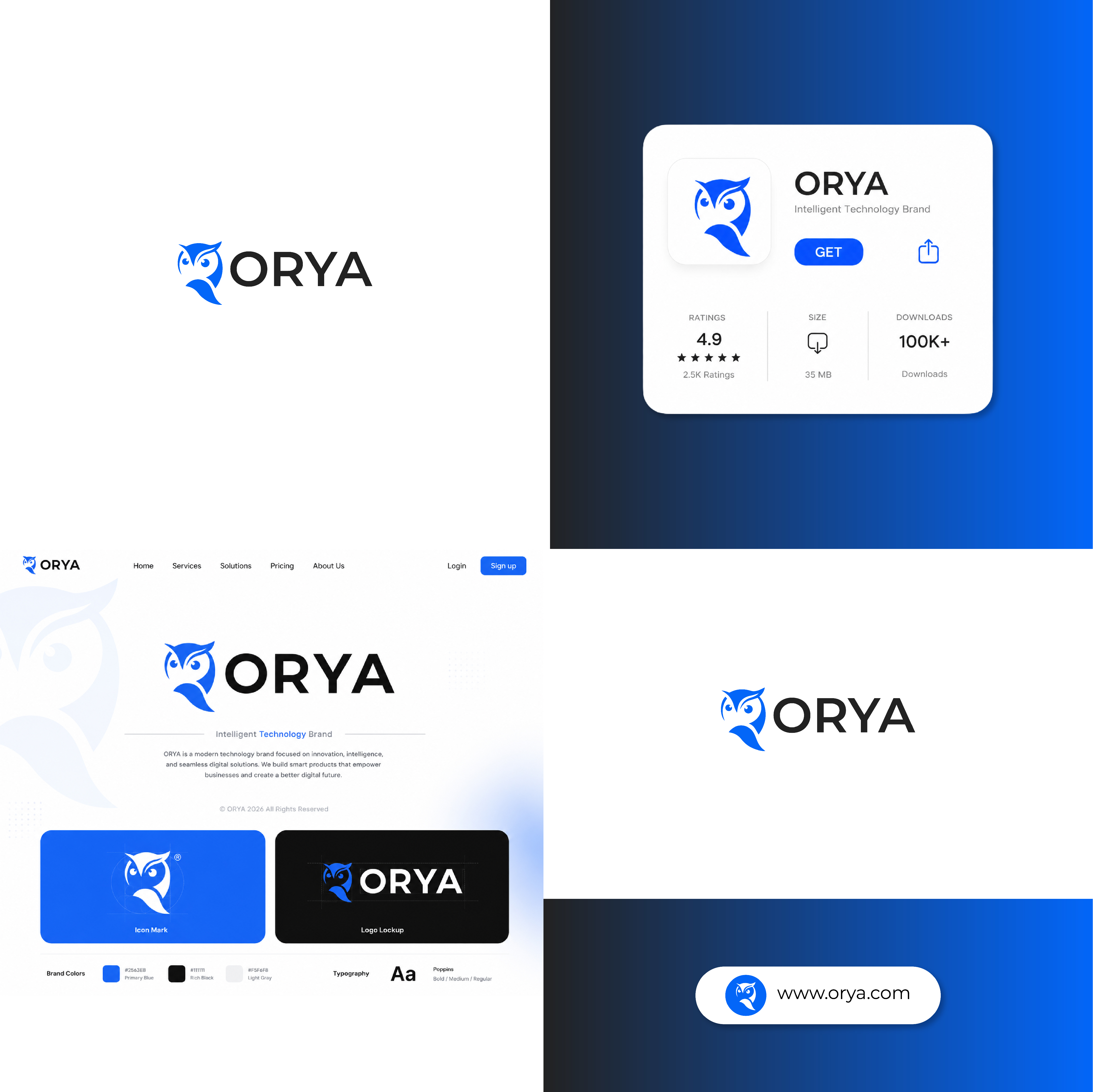 ORYA | AI Technology Brand Identity Design
