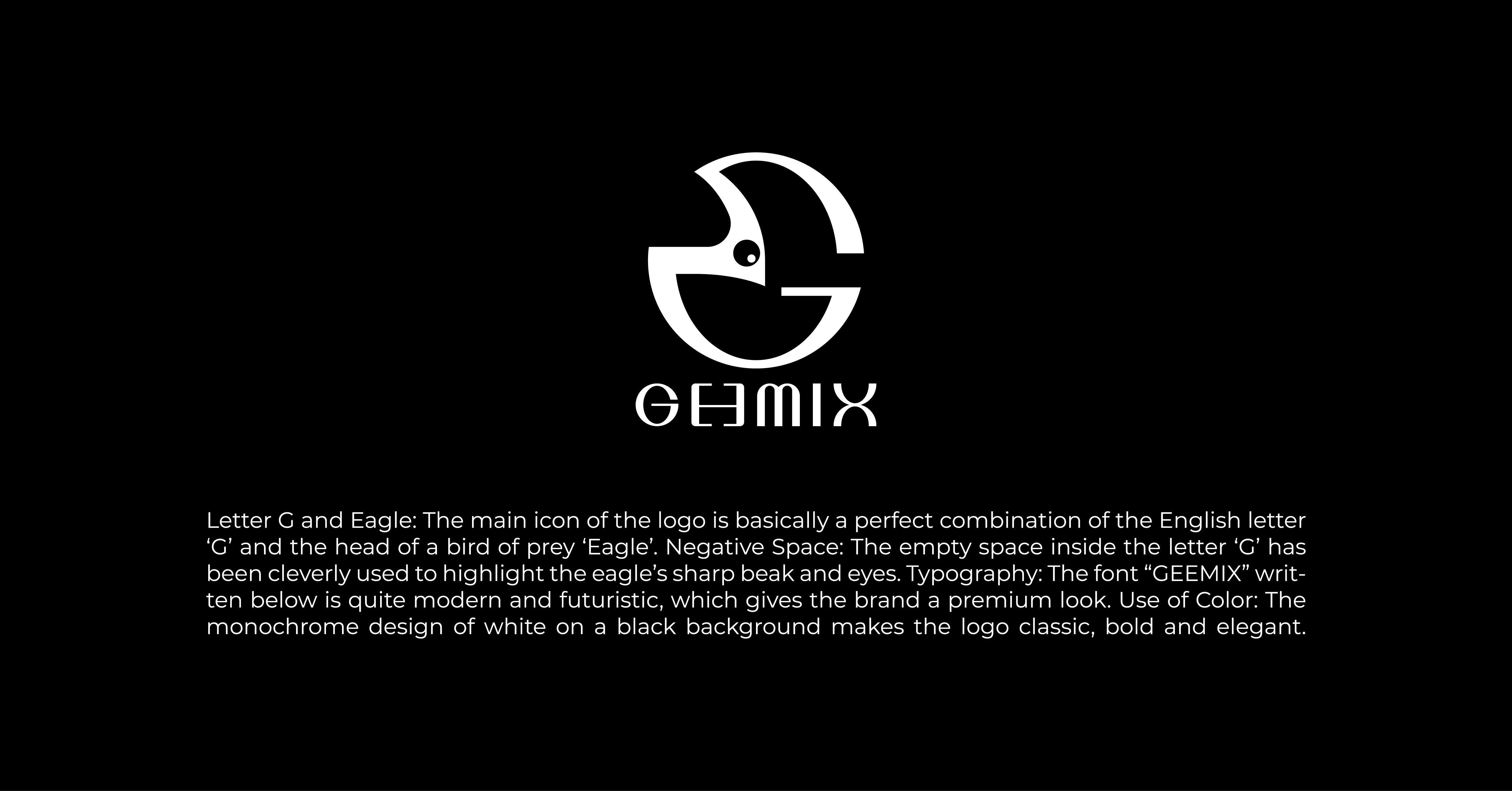 GEEMIX — Minimalist 'G' & Eagle fashion brand Logo Design by Zakariyafy