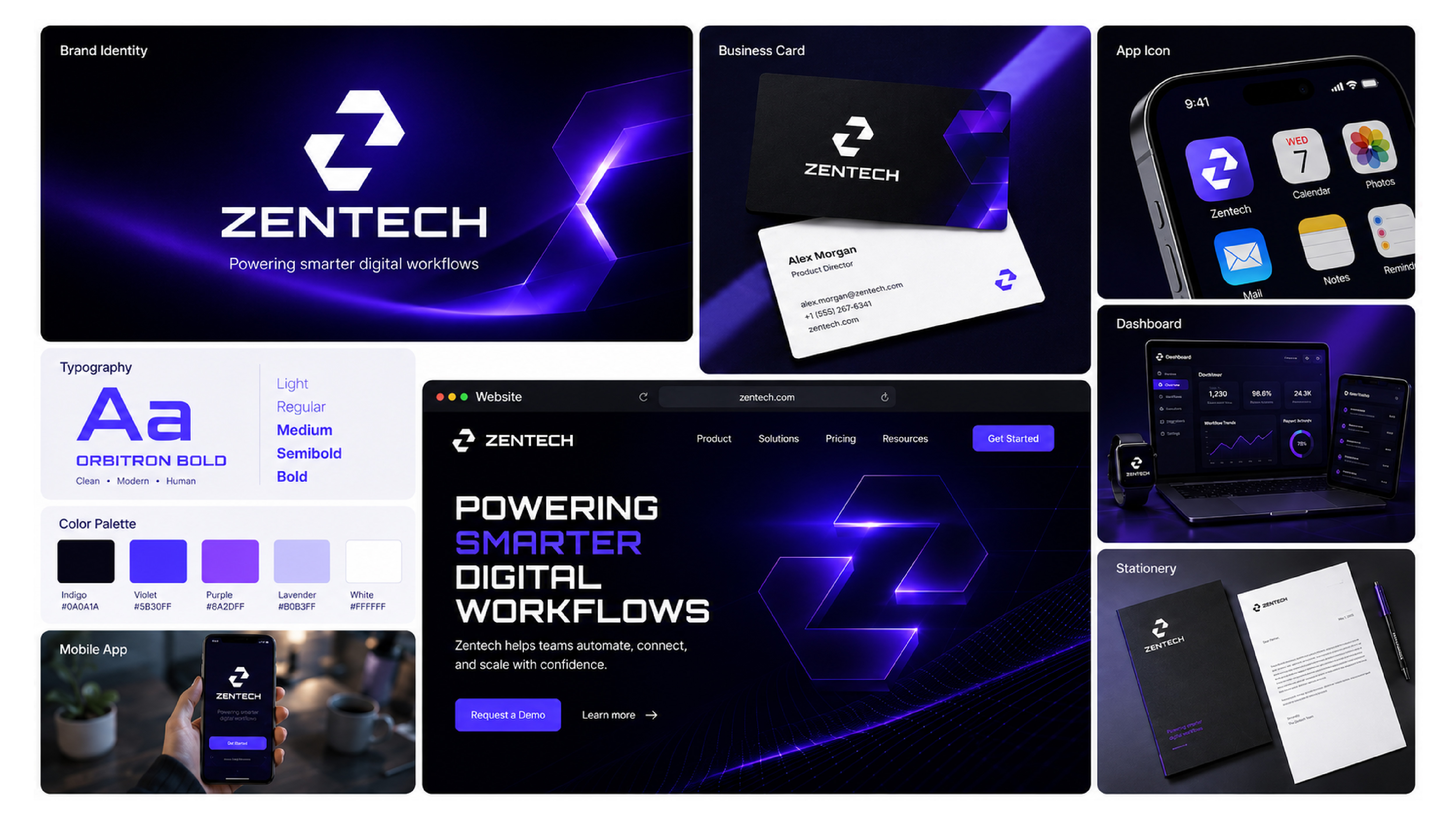Zentech , Modern Technology Logo Design