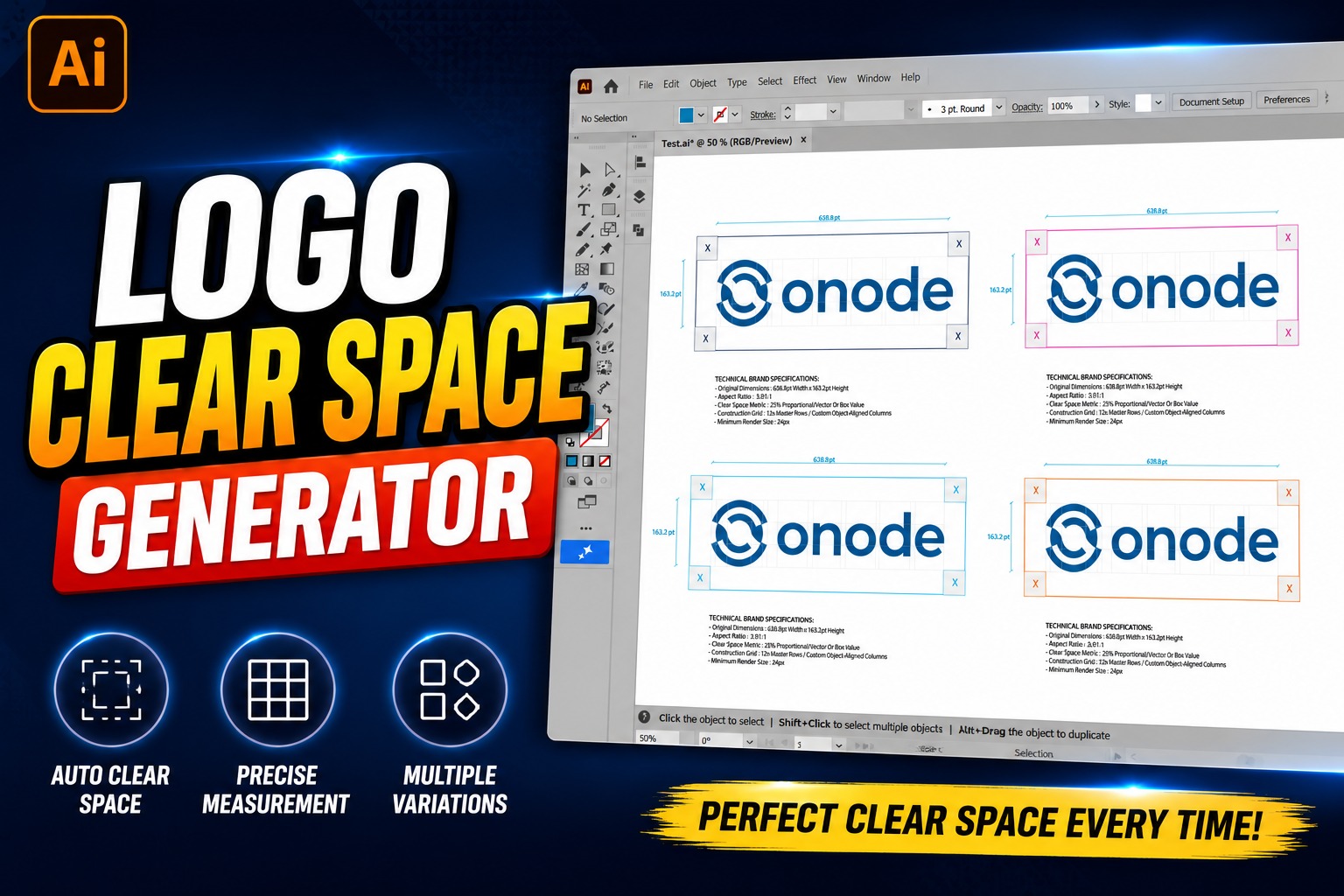 Clear Space Generator For Adobe Illustrator Script