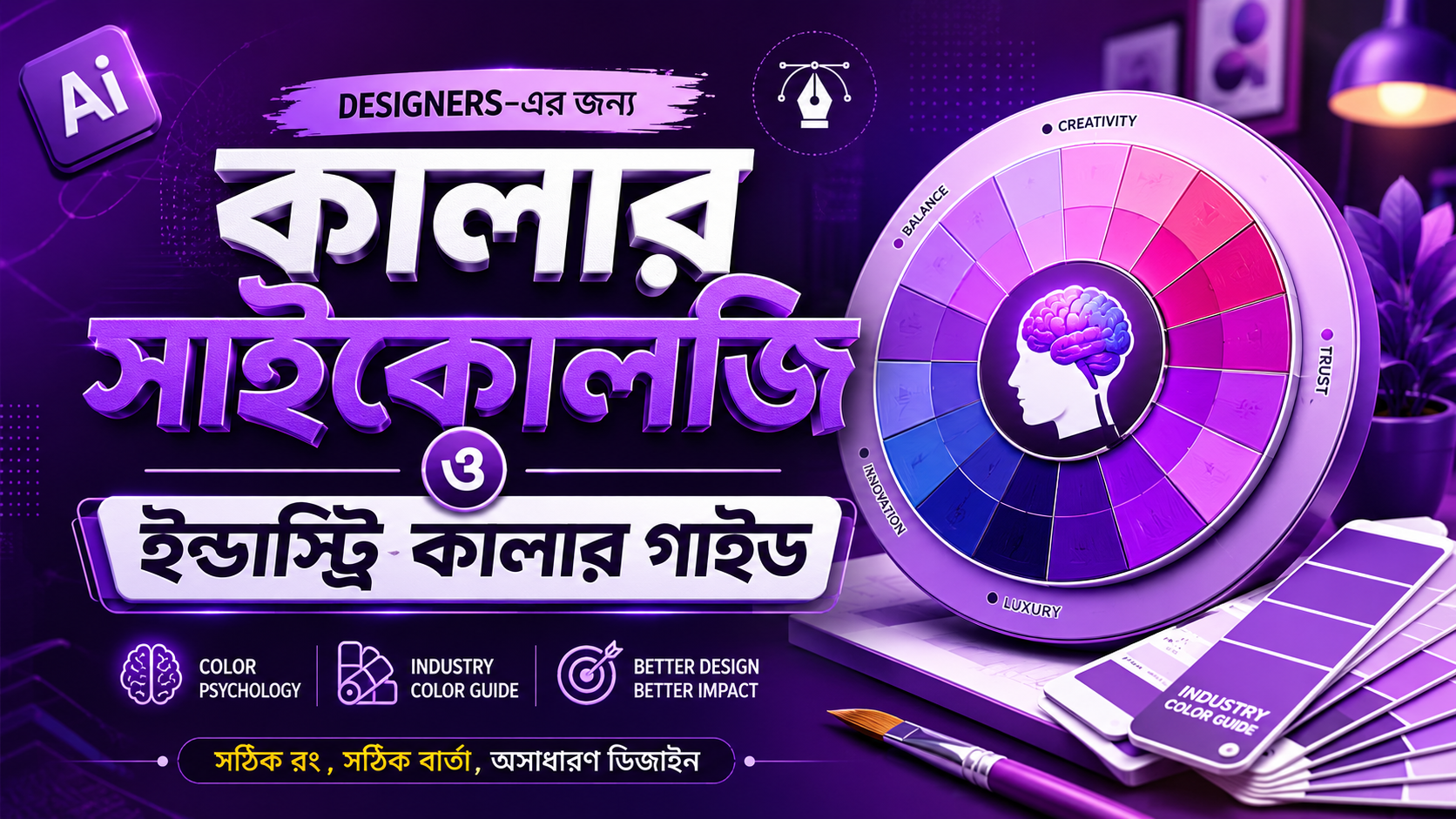 কালার সাইকোলজি এবং ডিজাইন গাইড
