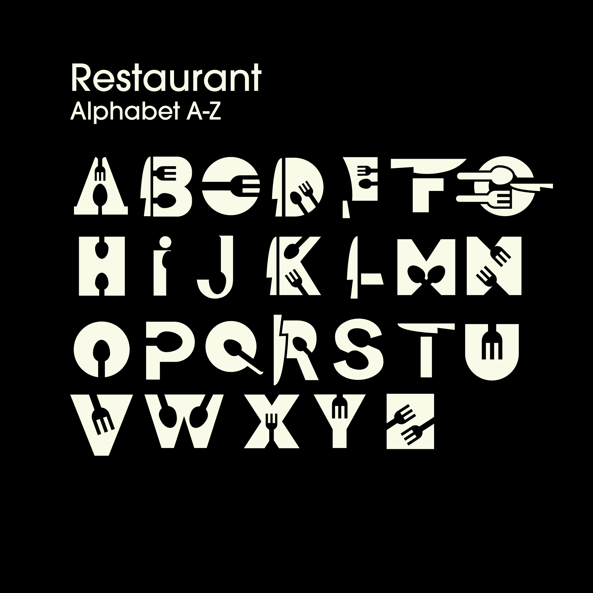 Restaurent-Alphabet