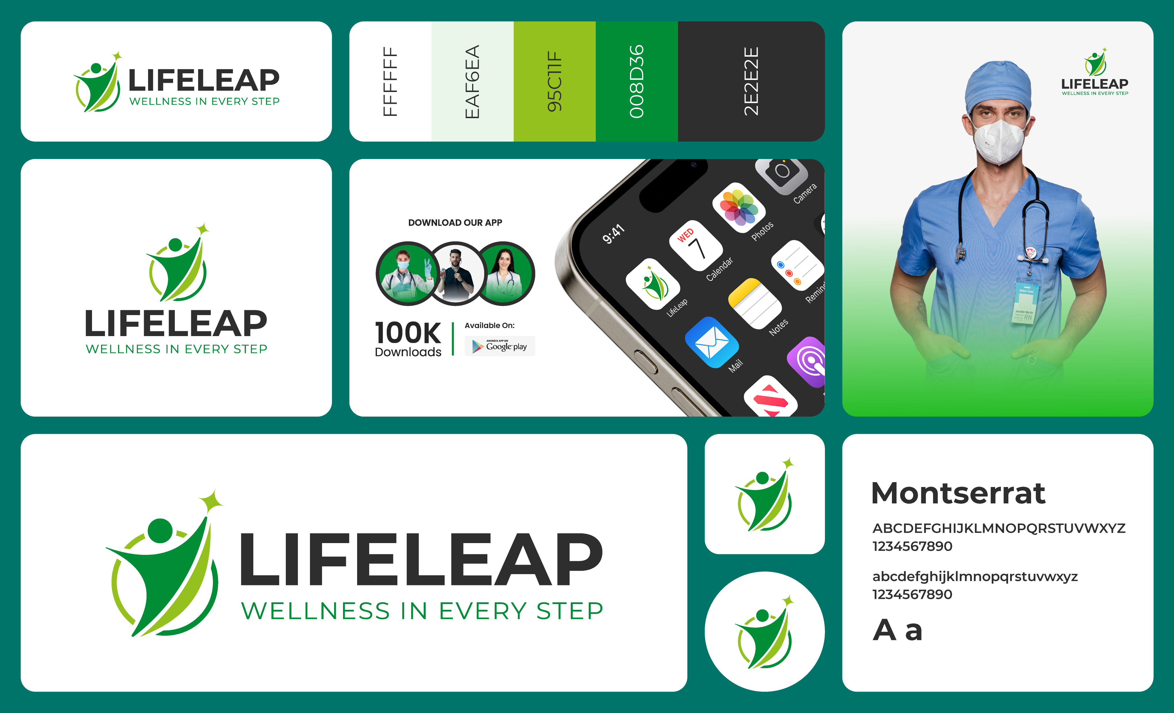 Lifeleap | Medical Logo | Wellness Logo