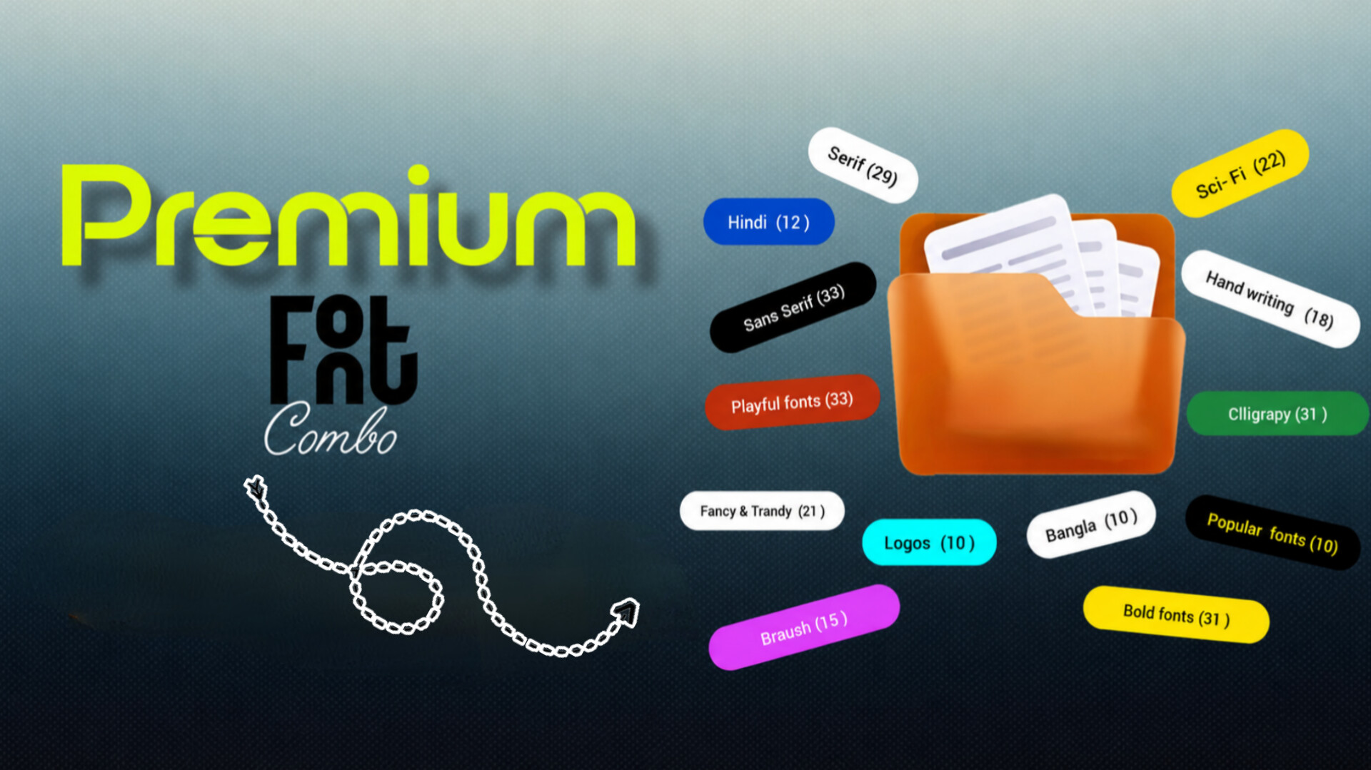 275 premium font pack