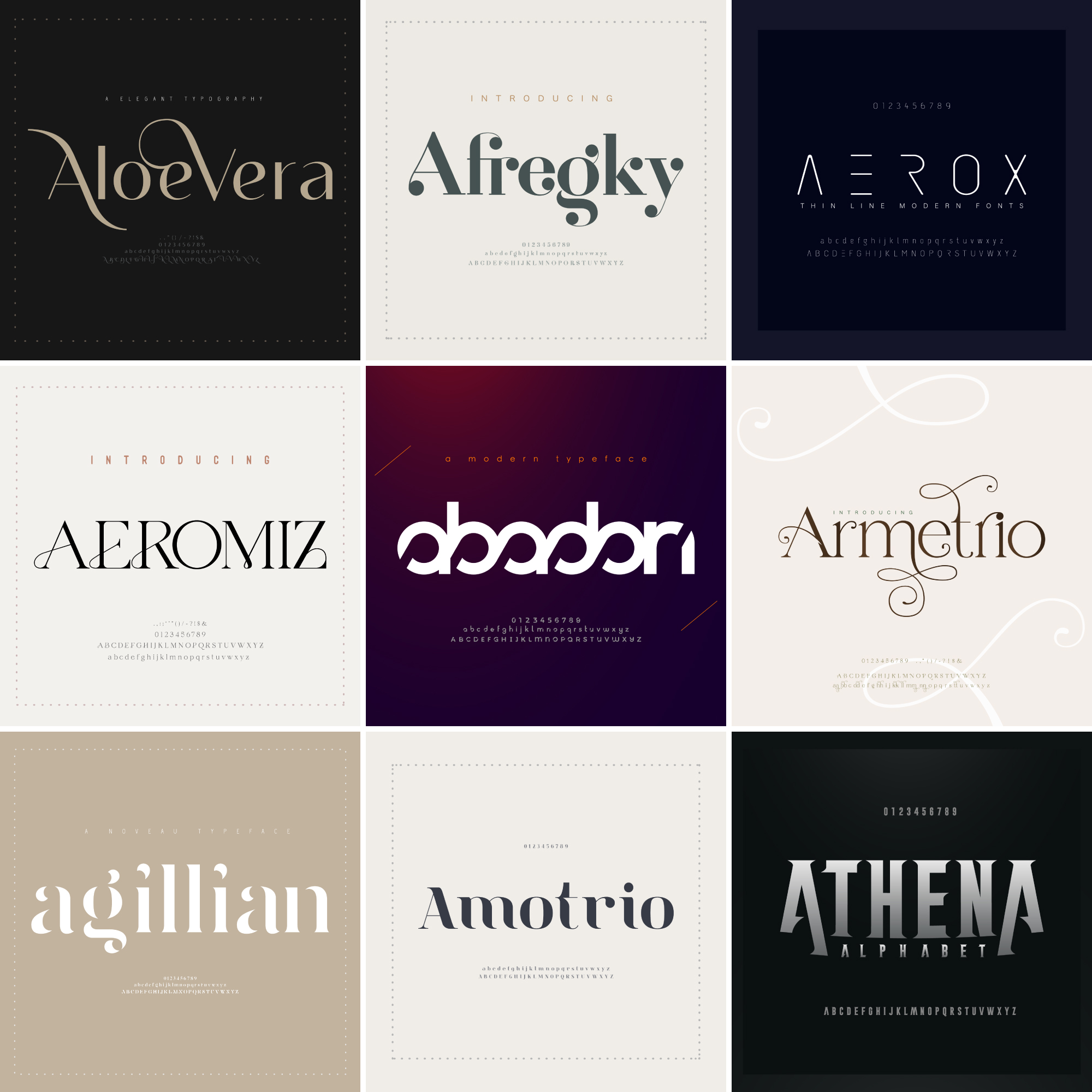 Custom fonts set 1