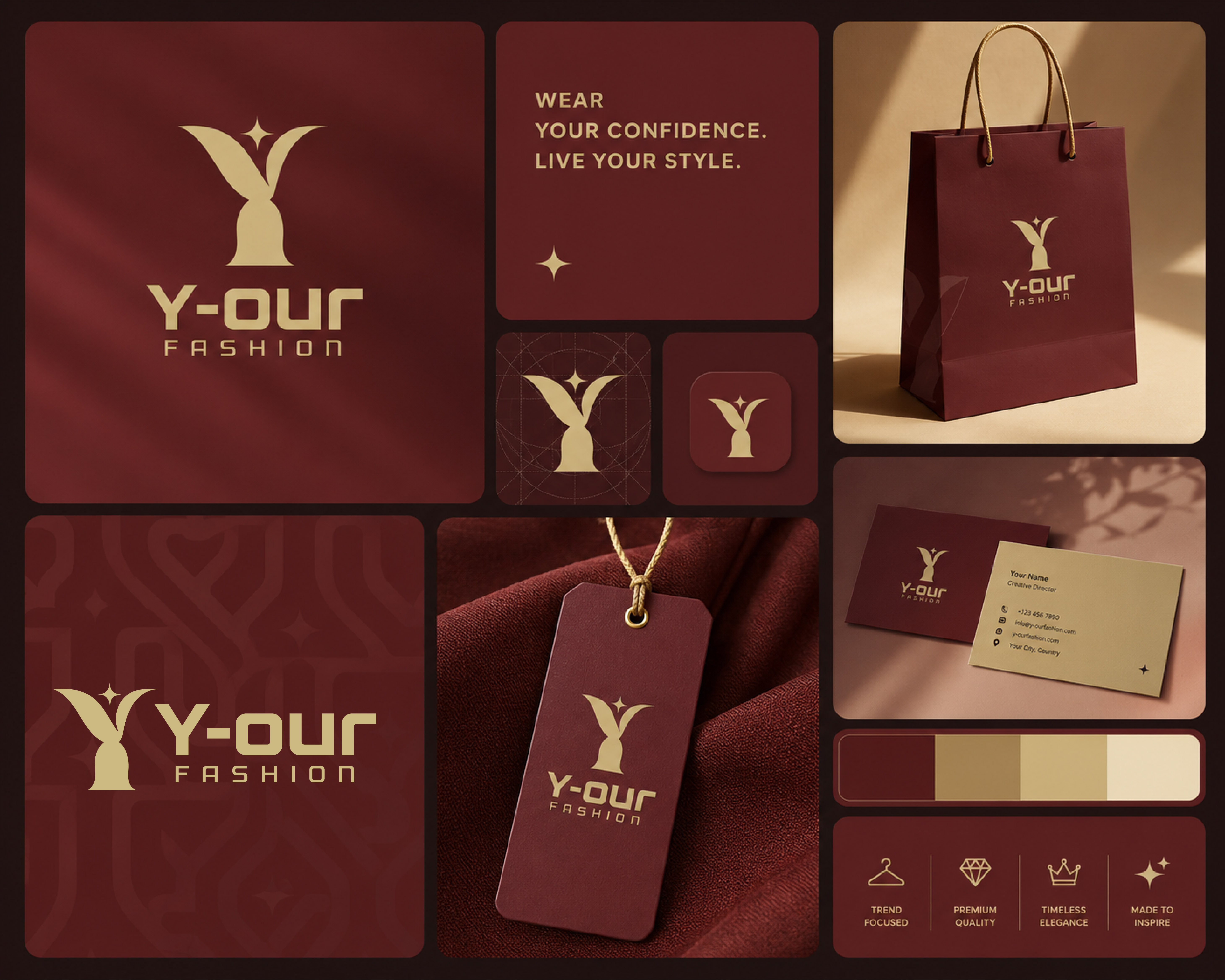 Y-our Fashion — Premium Menswear Brand Identity